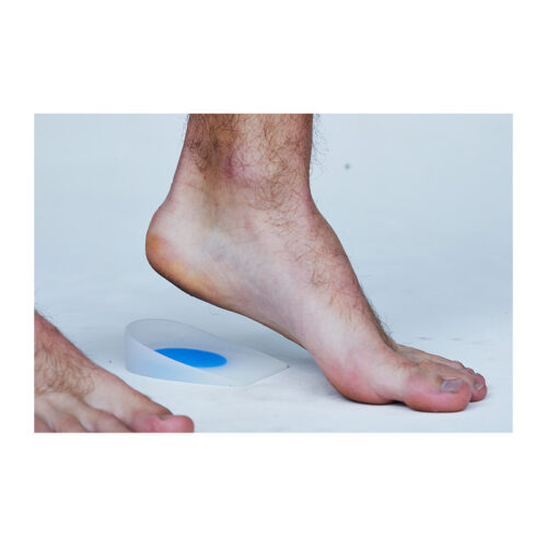 Mastercare Enterprises | NuOrtho Silicone Heel Support [NU708] - Clear / Transparent / Blue